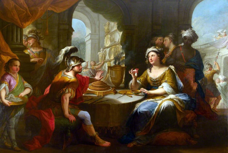 Cleopatra Dissolving the Pearl in Wine