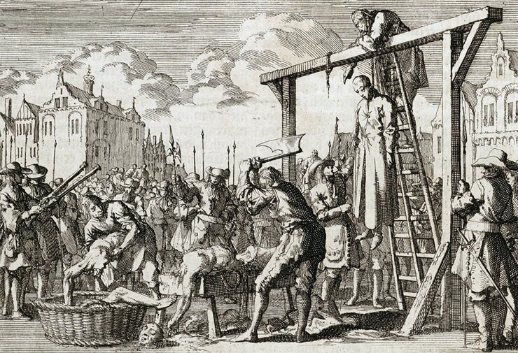 Повешение, потрошение и четвертование