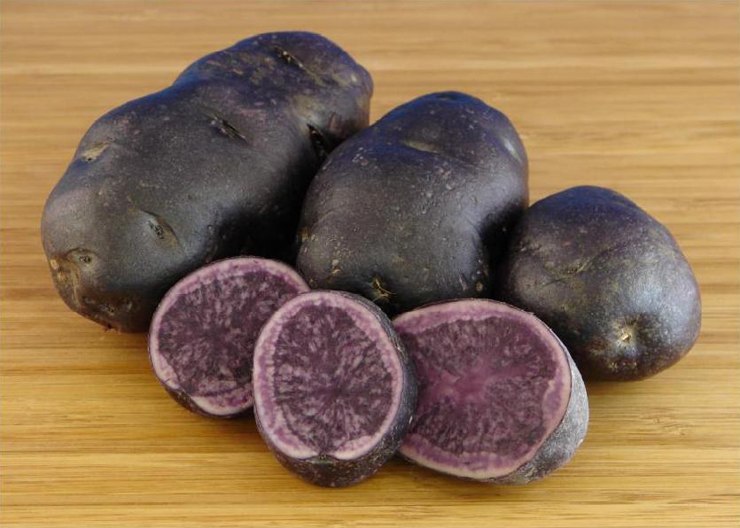 Синий картофель